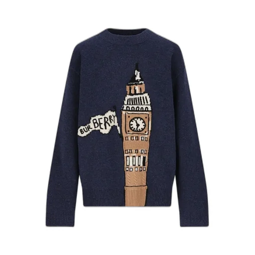 Burberry Kids Graphic Intarsia Jumper