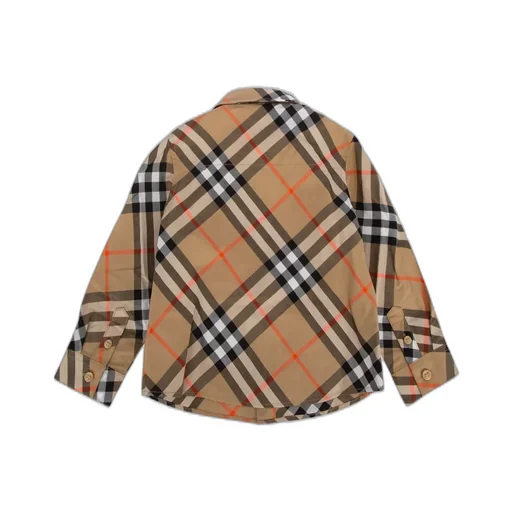 Burberry Kids Checked Long Sleeved Shirt