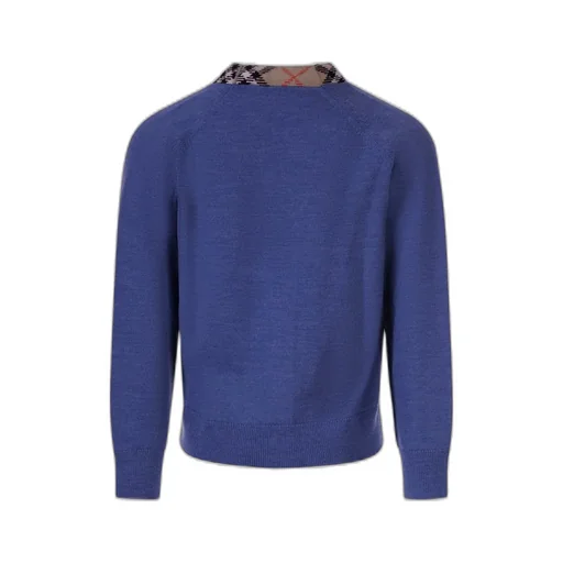 Burberry Kids Check Trim Cardigan