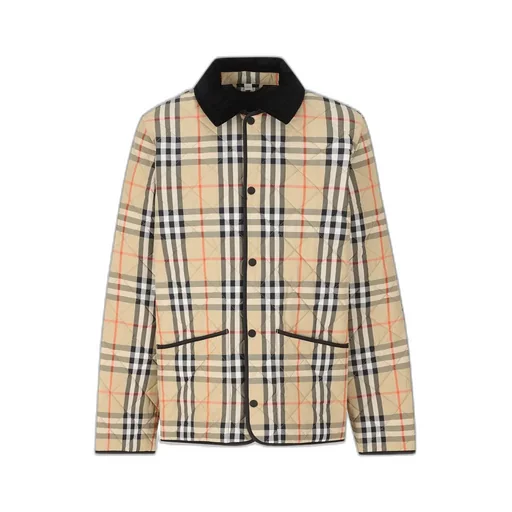 Burberry Kids Check Quilted Barn Jacket
