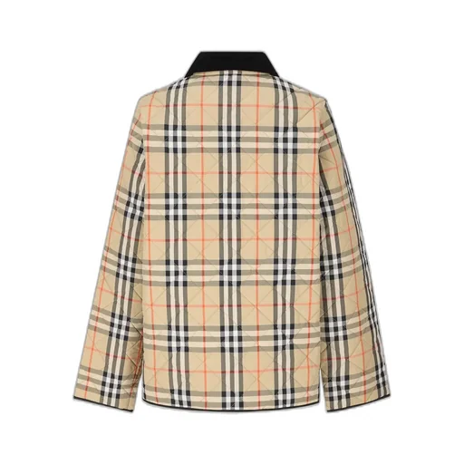 Burberry Kids Check Quilted Barn Jacket