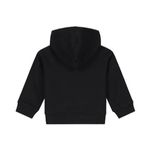 Burberry Kids Logo Printed Checked Zipped Hoodie