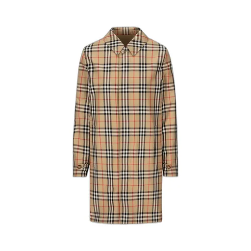 Burberry Kids Checked Single-Breasted Coat