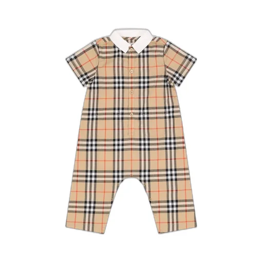 Burberry Kids	Checked Playsuit