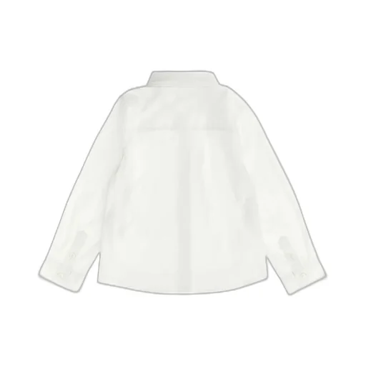 Burberry Kids Logo Embroidered Curved Hem Shirt