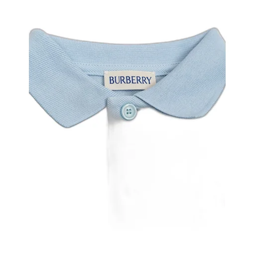 Burberry Kids Logo Embroidered Short-Sleeved Polo Shirt