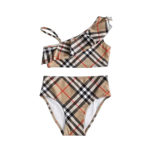 Burberry Kids Check Two-Piece Swimsuit