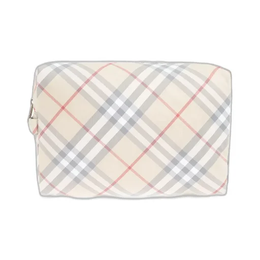 Burberry Kids Checked Zipped Changing Pouch