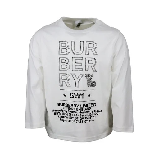 Burberry Kids Logo Printed Long-Sleeved T-Shirt