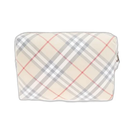 Burberry Kids Checked Zipped Changing Pouch