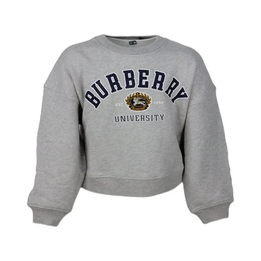Burberry Kids College-Printed Crewneck Sweatshirt
