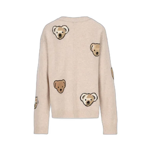 Burberry Kids Bear Intarsia-Knit Buttoned Cardigan