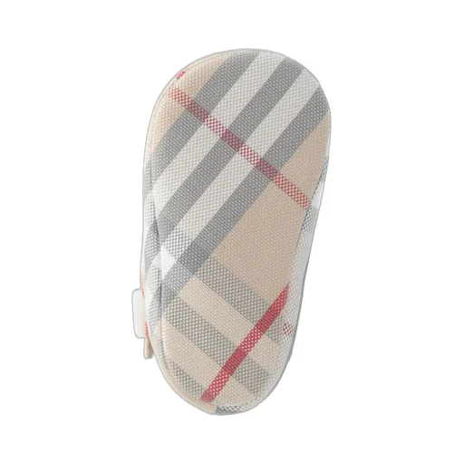 Burberry Kids Check-Printed Round-Toe Mary Jane Shoes