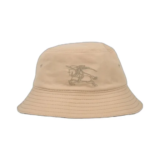 Burberry Kids Equestrian Knight Embroidered Reversible Bucket Hat