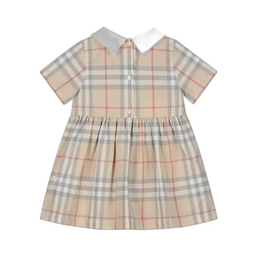 Burberry Kids Plaid Check Pleated Dress
