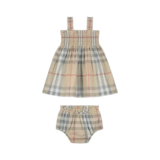 Burberry Kids Tegan Checked Dress