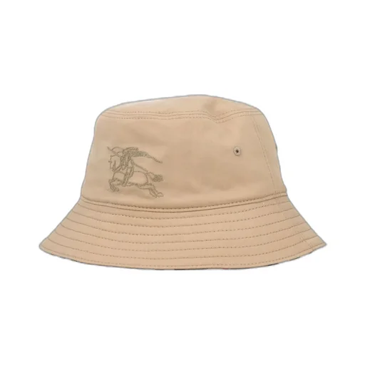 Burberry Kids Equestrian Knight Embroidered Reversible Bucket Hat