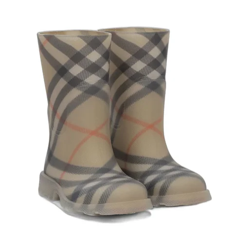 Burberry Kids Checked March Boots