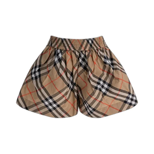 Burberry Kids Checked Elasticated Waist Shorts