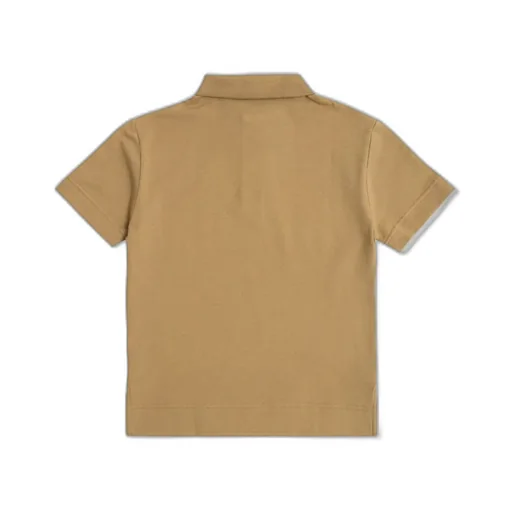 Burberry Kids Logo Embroidered Short Sleeved Polo Shirt