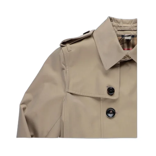 Burberry Kids Belted Gabardine Trench Coat