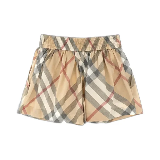 Burberry Kids Checked Elasticated Waistband Shorts
