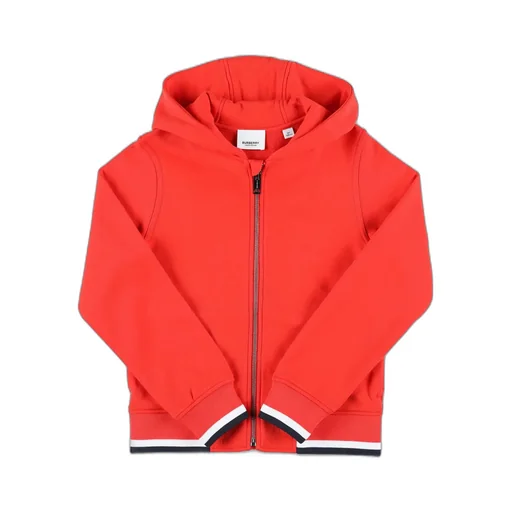 Burberry Kids College-Printed Long-Sleeved Zipped Hoodie
