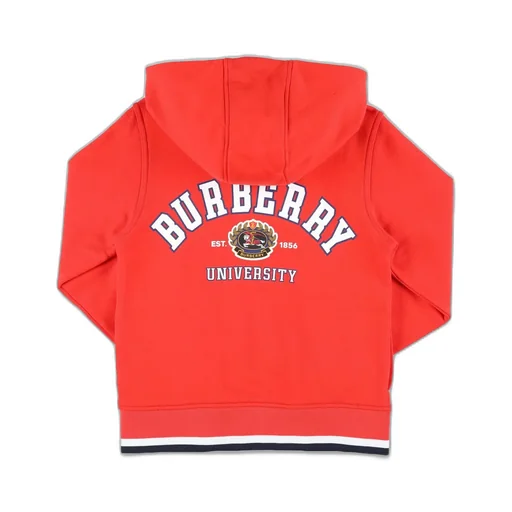 Burberry Kids College-Printed Long-Sleeved Zipped Hoodie
