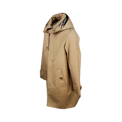 Burberry Kids Long-Sleeved Detachable-Hood Car Coat