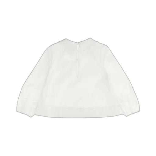 Burberry Kids Logo Embroidered Long-Sleeved Sweatshirt