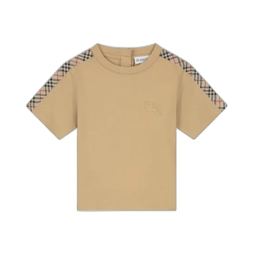 Burberry Kids Vintage Check-Trim Crewneck T-Shirt