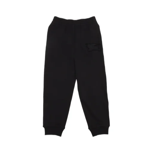 Burberry Kids Equestrian Knight-Patch Tapered Track Pants