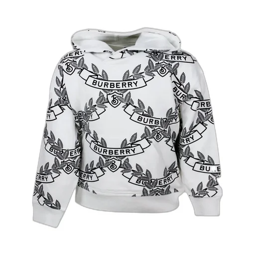 Burberry Kids Oak Leaf Crest Long-Sleeved Hoodie