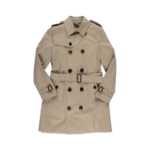 Burberry Kids Belted Gabardine Trench Coat