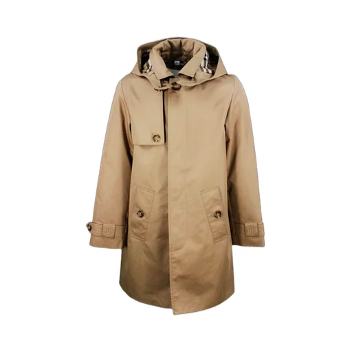 Burberry Kids Long-Sleeved Detachable-Hood Car Coat