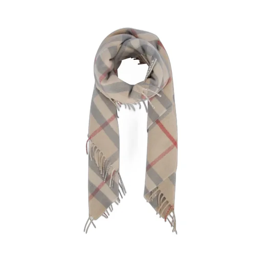 Burberry Kids Checked Fringed Baby Blanket