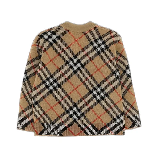Burberry Kids V-Neck Button-Up Cardigan