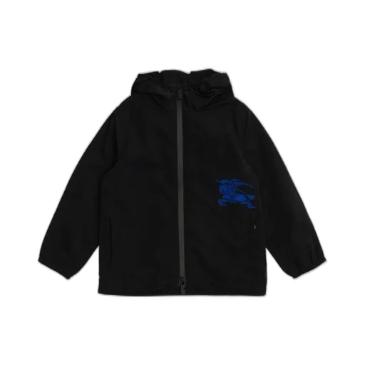 Burberry Kids Ekd Appliqué Hooded Jacket