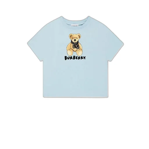 Burberry Kids Teddy Bear Printed Crewneck T-Shirt