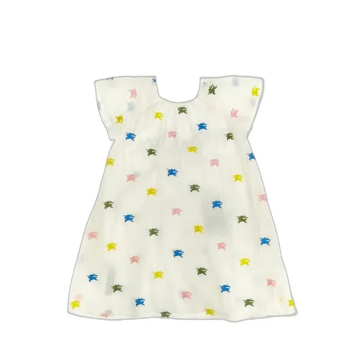 Burberry Kids Danalee Equestrian Knight Motif Midi Dress