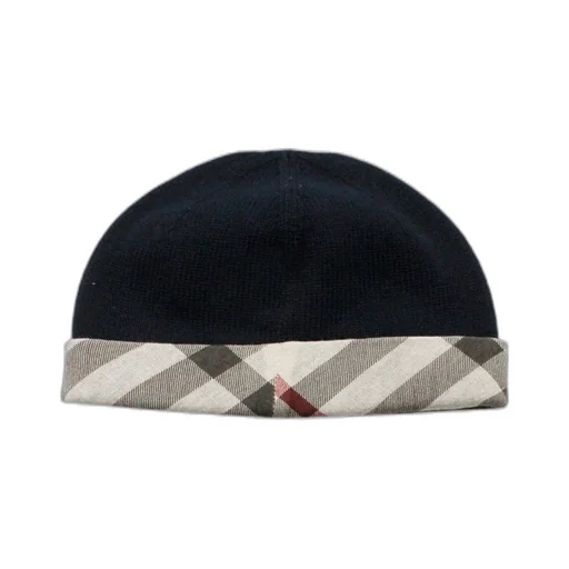 Burberry Kids Checked Cuff Hat