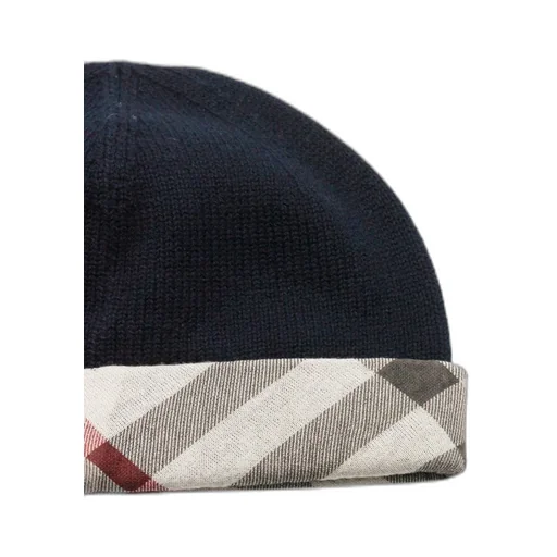 Burberry Kids Checked Cuff Hat