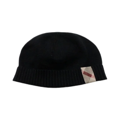 Burberry Kids Check Patch Ribbed Beanie