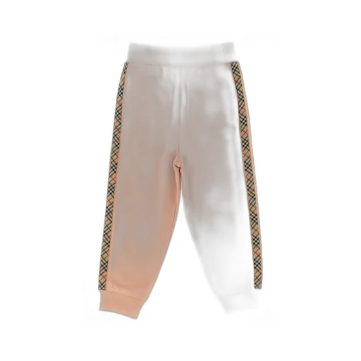 Burberry Kids Check Trim Jogging Pants