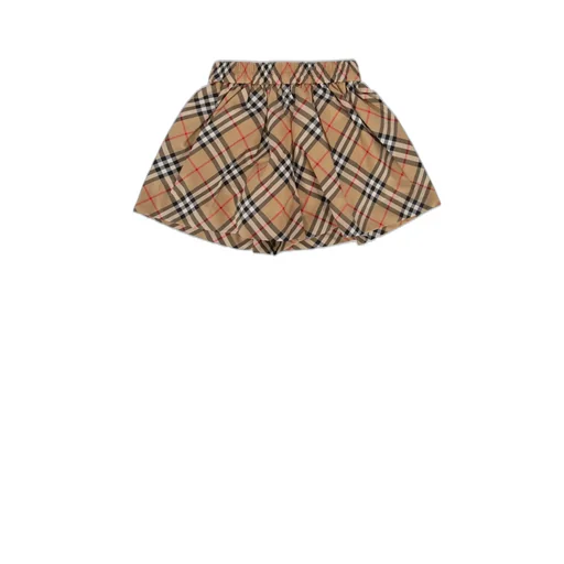 Burberry Kids Checked Elastic Waist Shorts