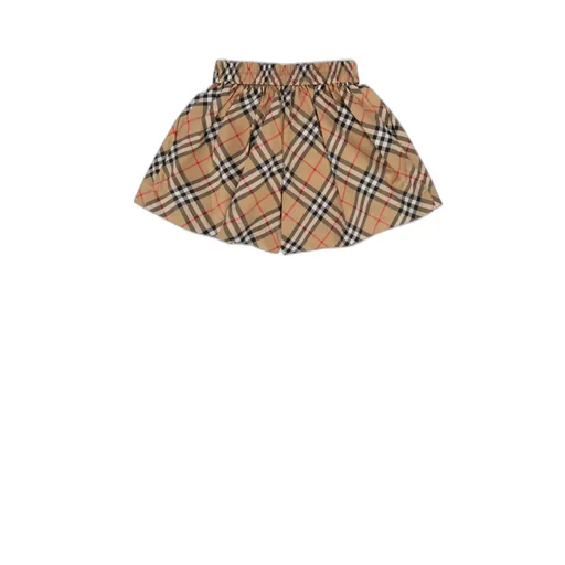 Burberry Kids Checked Elastic Waist Shorts