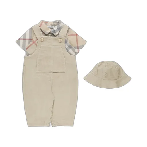 Burberry Kids Checked Three-Piece Baby Gift Set