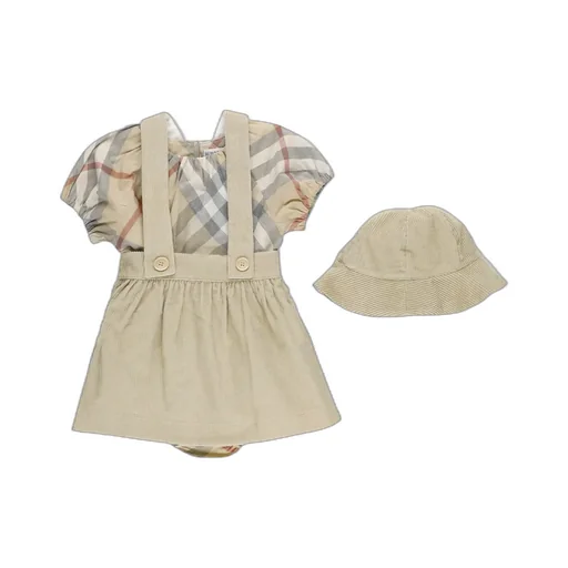 Burberry Kids Checked Three-Piece Baby Gift Set