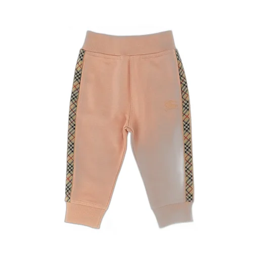 Burberry Kids	Check Trim Jogging Pants