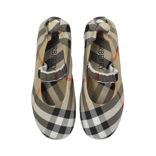 Burberry Kids Check Ballerinas